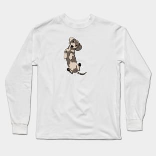 Happy dachshund illustration Long Sleeve T-Shirt